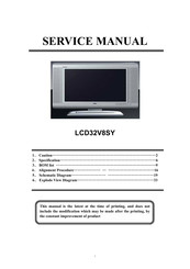 TCL LCD32V8SY Service Manual