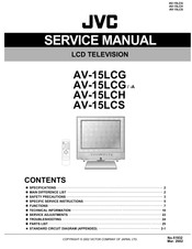 JVC AV-15LCG-A Service Manual