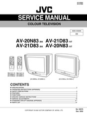 JVC AV-21D83/VT Service Manual