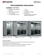 SnapCab Pod M Installation Instructions Manual