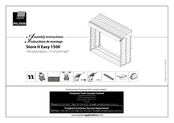 Palram Applications Store It Easy 1500 Assembly Instructions Manual