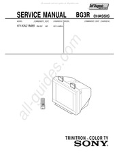 Sony Trinitron KV-XA21M85 Service Manual