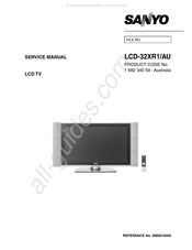 Sanyo LCD-32XR1/AU Service Manual
