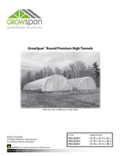 GrowSpan Round Premium PB01662R4 Manual