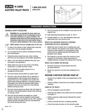 U-Line H-3405 Operating Instructions Manual