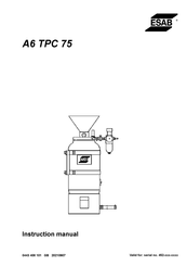 ESAB A6 TPC 75 Instruction Manual