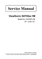 ViewSonic N2752w-1M Service Manual