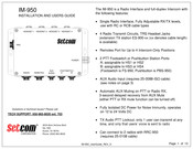 Setcom IM-950 Installation And User Manual