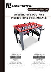 MD SPORTS SOC042 018M Assembly Instructions Manual