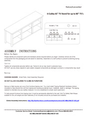 Belnick GC-MBLK66-GY-GG Assembly Instructions Manual