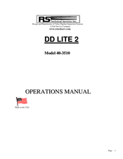 RS Technical Services DD LITE 2 Operation Manual
