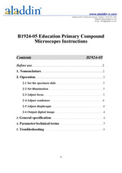 Aladdin B1924-05 Instructions Manual