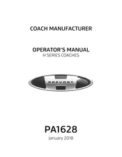 Prevost H 2018 Series Operator's Manual