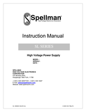 Spellman SL70 10 Series Instruction Manual