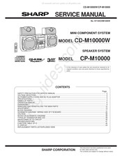 Sharp CD-M10000W Service Manual