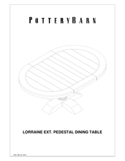 Pottery Barn LORRAINE Assembly Instructions Manual