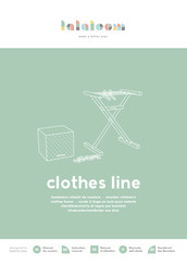 lalaloom clothes line Instruction Manual