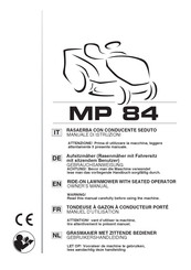 Global garden products MP 84 Owner's Manual