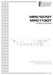 ProAudio MPC1070T User Manual