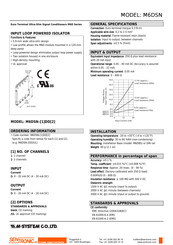 SENTRONIC M-SYSTEM M6D Series Quick Start Manual