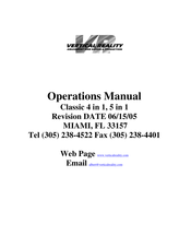 Vertical Reality Bungy Power Jump Classic 5 in 1 Operation Manual