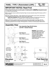 Playcraft Panel 1 Rotomolded LLDPE R5-1601 Assembly Instructions