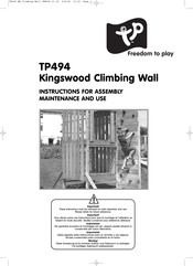 TP Kingswood TP494 Instructions For Assembly Maintenance And Use