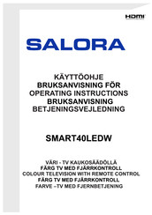 Salora SMART40LEDW Operating Instructions Manual