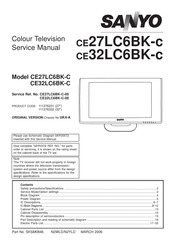 Sanyo CE27LC6BK-c Service Manual
