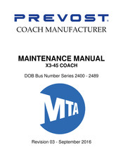 Prevost X3-45 2016 Maintenance Manual