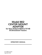 MacDon 802 Operator's Manual