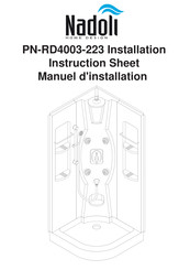 Nadoli PN-RD4003-223 Installation Instruction Sheet