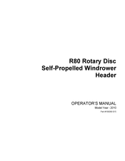MacDon R80 Operator's Manual