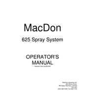 MacDon 625 Operator's Manual