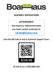 Boahaus 3108 Assembly Instructions Manual