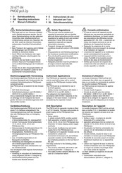 Pilz 20 677-04 Operating Instructions Manual
