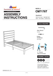 Furniture of America CM7176T Assembly Instructions Manual