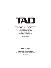 TAD TAD-DA1000TX Owner's Manual