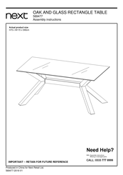 Next 569477 Assembly Instructions Manual