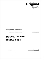 Pottinger EUROCAT 275 H-ED Operator's Manual
