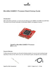 sparkfun MicroMod SAMD51 Hook-Up Manual