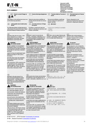 Eaton XP-503-15-A10-A00-1B Instruction Leaflet