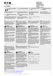 Eaton XP-503-10-A10-A01-1B Instruction Leaflet