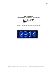 Antona ANC-7020 Series Manual