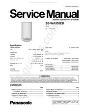 Panasonic SB-WA530EB Service Manual