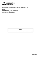 Mitsubishi Electric JR Series Instruction Manual