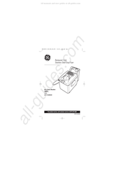 GE 168952 Instruction Manual
