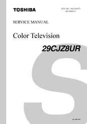 Toshiba 29CJZ8UR Service Manual