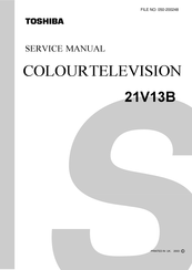 Toshiba 21V13B Service Manual
