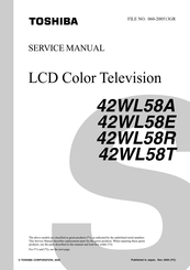 Toshiba 42WL58A Service Manual